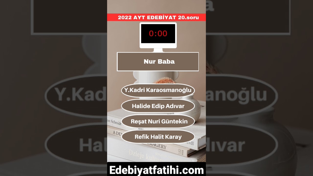 Çıkmış Yazar Eser Soruları / Ayt Edebiyat Çıkmış Sorular / Yazar Eser Edebiyat