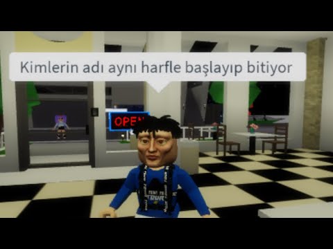 KİMLERİN ADI AYNI HARFLE BAŞLAYIP BİTİYOR ?? 😜 ROBLOX BROOKHAVEN MİZAH