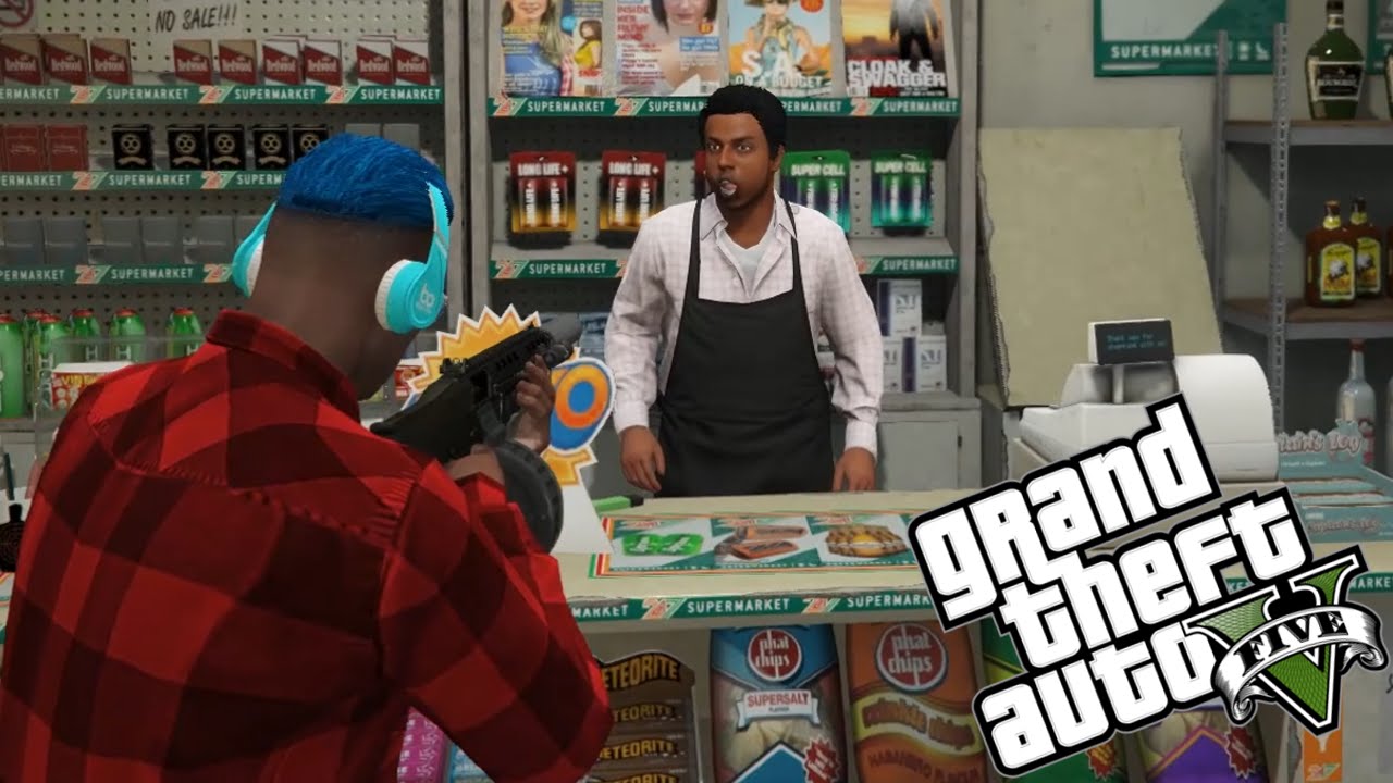 KİMSEYİ ÖLDÜRMEDEN 5 DÜKKAN SOYMAK!! - GTA 5 CHALLENGE