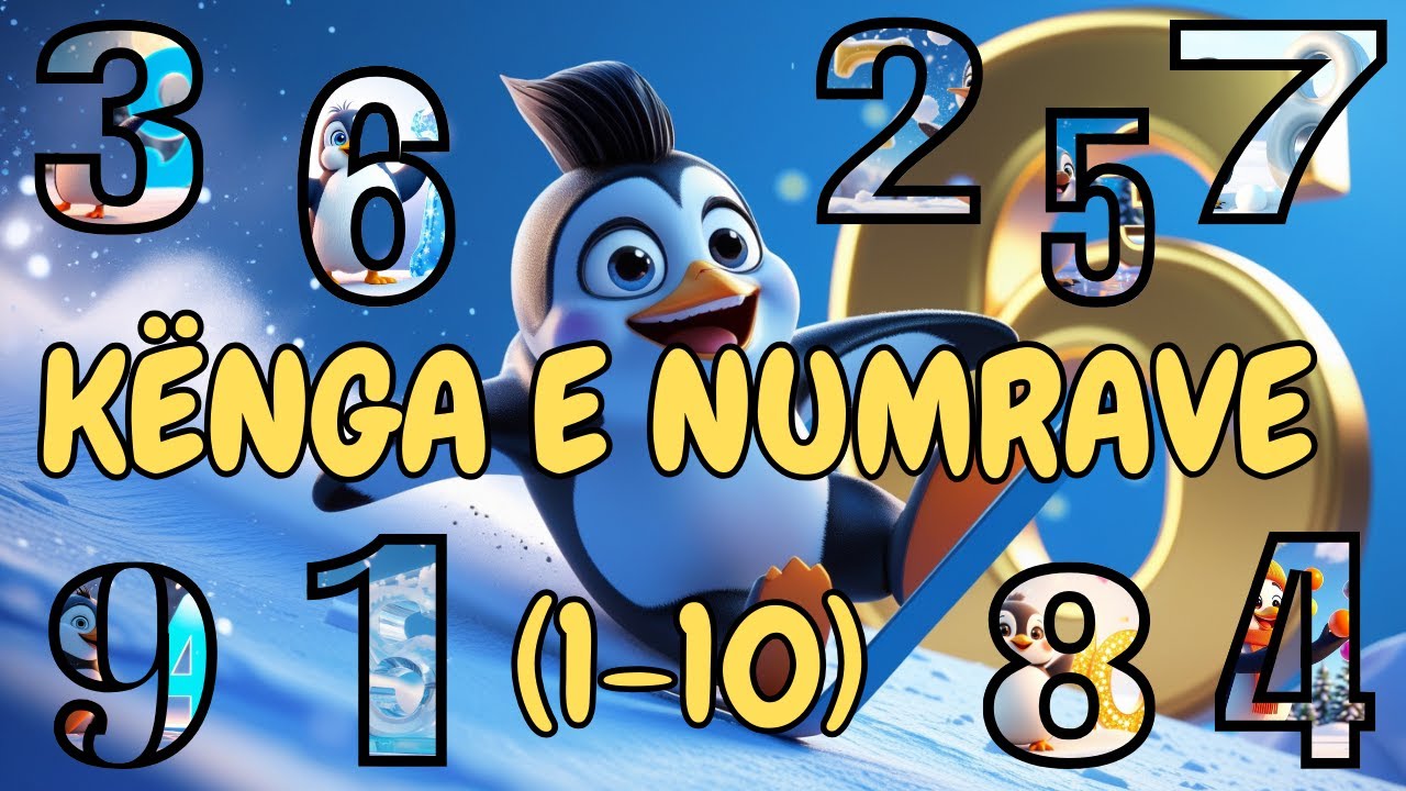 Kënga e Numrave 1-10 | Këngë Edukative për Fëmijë Shqip 🎵
