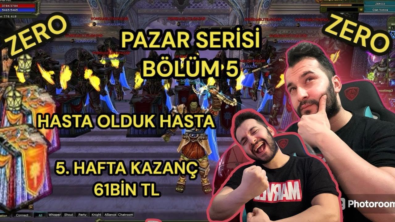 KNİGHT ONLİNE 15 PC İLE PAZAR SERİSİ #BÖLÜM5  [ZERO] 172 GB  KAZANDIK  KATLAMAYA DEVAM