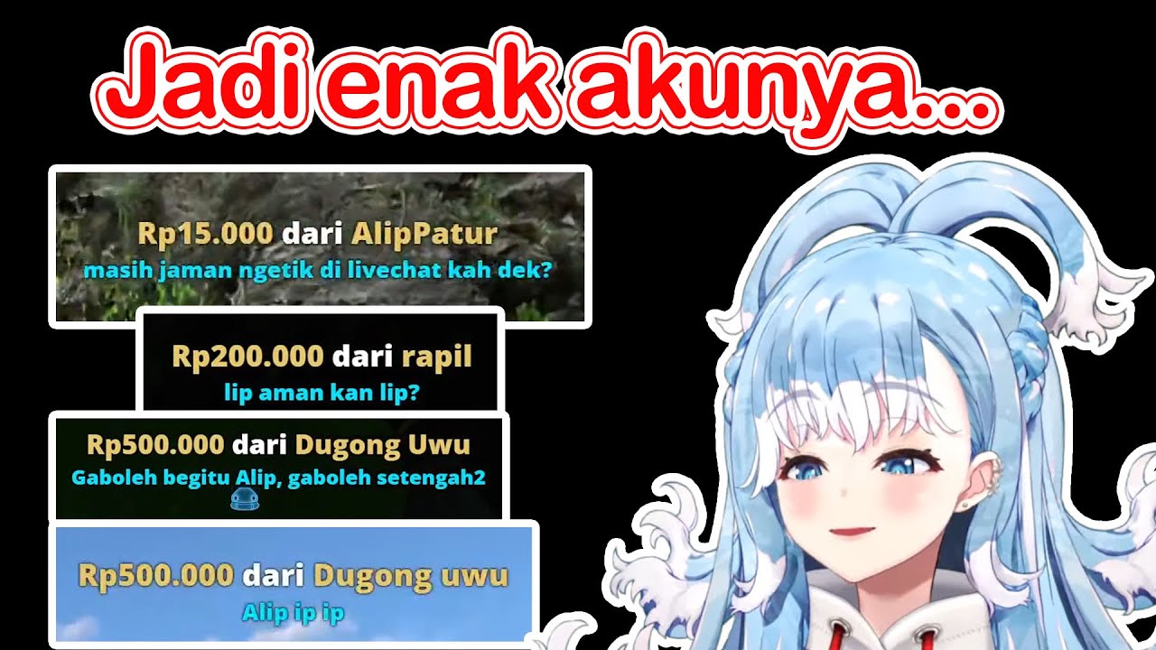 Kobo ketika ada viewer yang saling adu donet [ Kobo Kanaeru ]