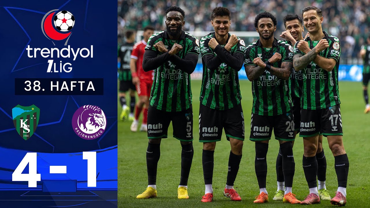 Kocaelispor (4-1) Keçiörengücü - Highlights/Özet | Trendyol 1. Lig - 2024/25
