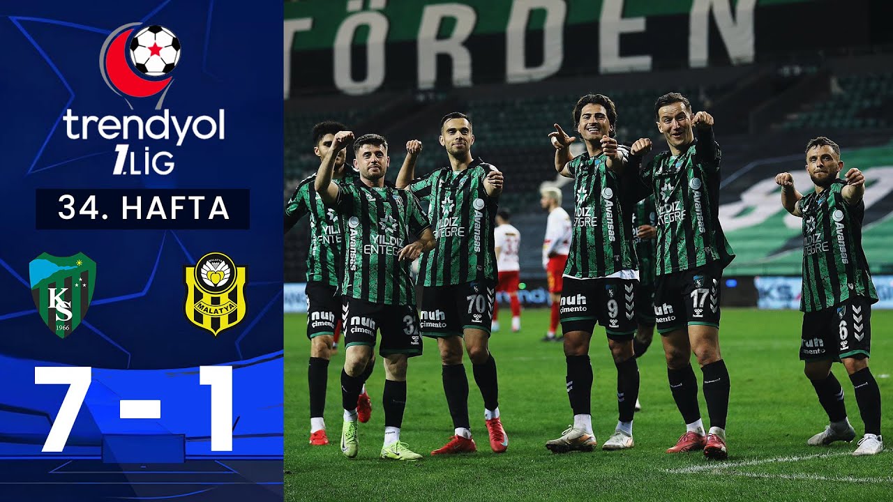 Kocaelispor (7-1) Yeni Malatyaspor - Highlights/Özet | Trendyol 1. Lig - 2024/25
