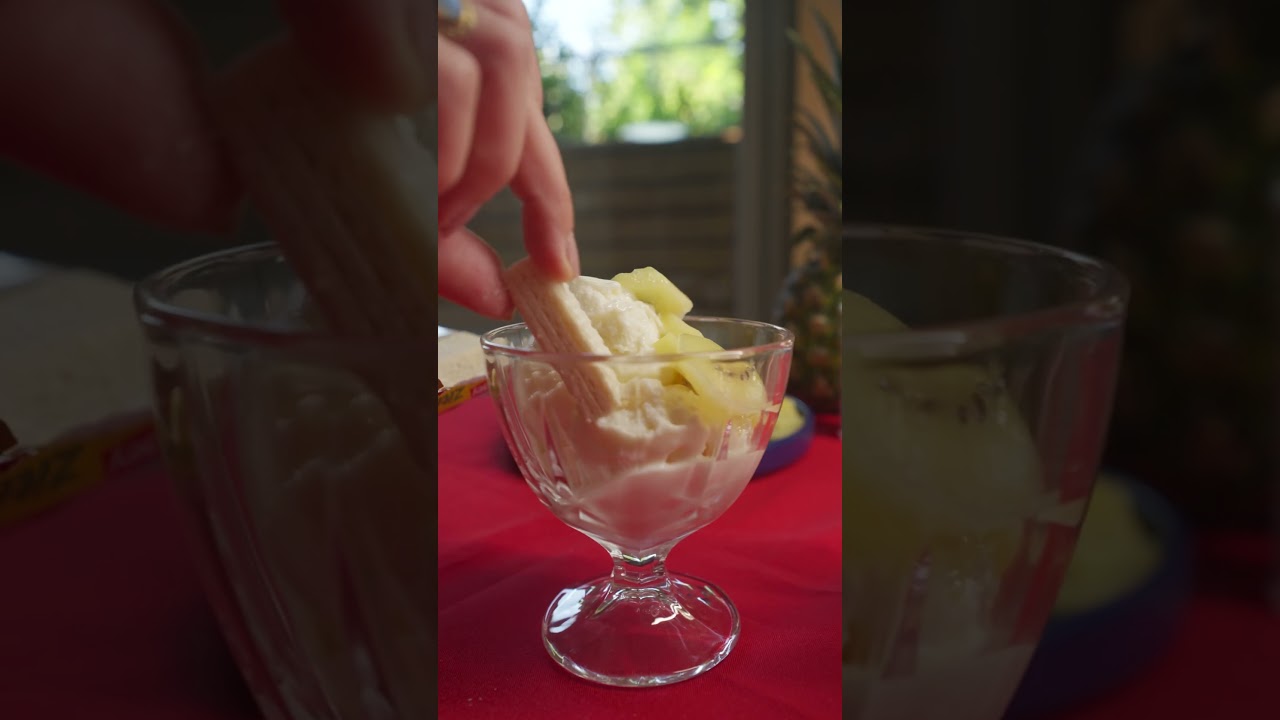 Kokosdessert-Eis Pfirsich Maracuja 🍑🥥​