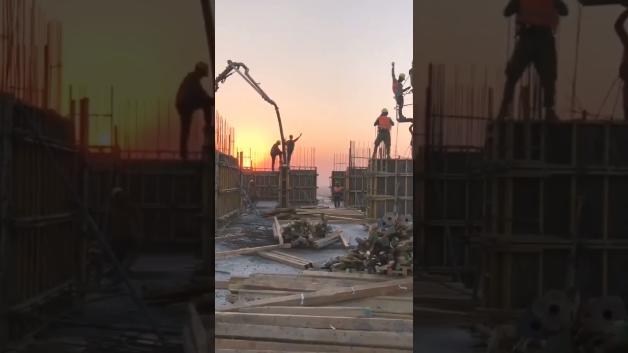 Kolon Perde Beton Dökümü