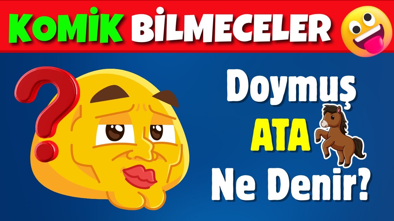 Komik Bilmeceler 😀 %99.9 Gülme Garantili Bilmeceler | Komik Muzip Bulmaca Testi