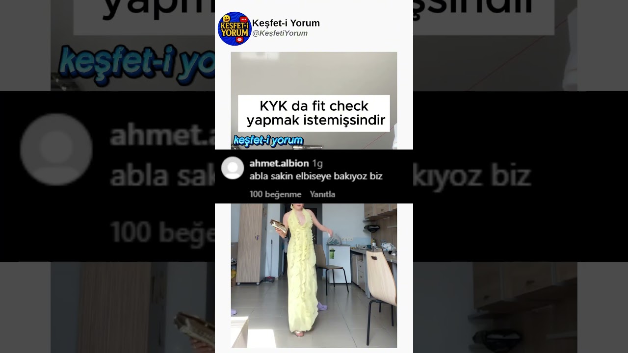 Komik İnstagram Yorumları | Kykda fit check yapmak istemişsindir... #komedi #komik #mizah #shorts