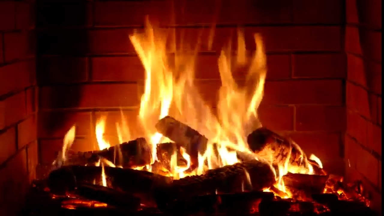 KOMINEK Realistyczny ogień w kominku z trzaskami palonego drewna 10 GODZIN
