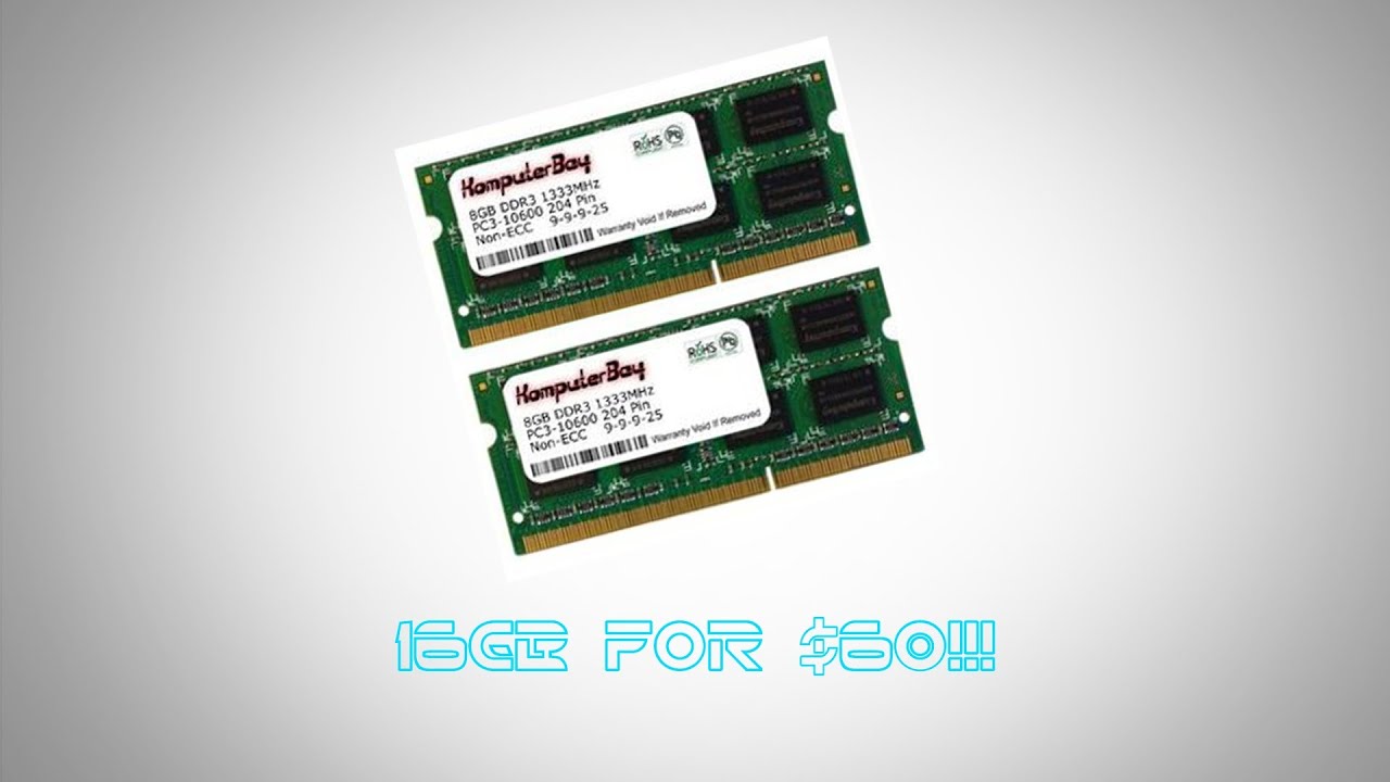KomputerBay 16GB Laptop RAM for $60!!!