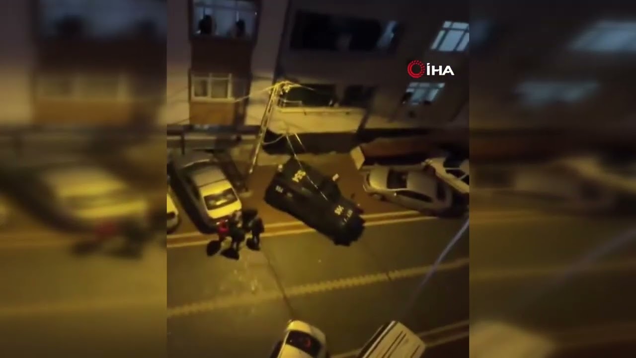 Komşuların yüksek ses tartışması kamerada
