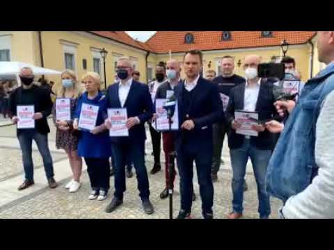 Konferencja Koalicji Obywatelskiej ws likwidacji abonamentu i TVP INFO - 22 maja 2021 r.