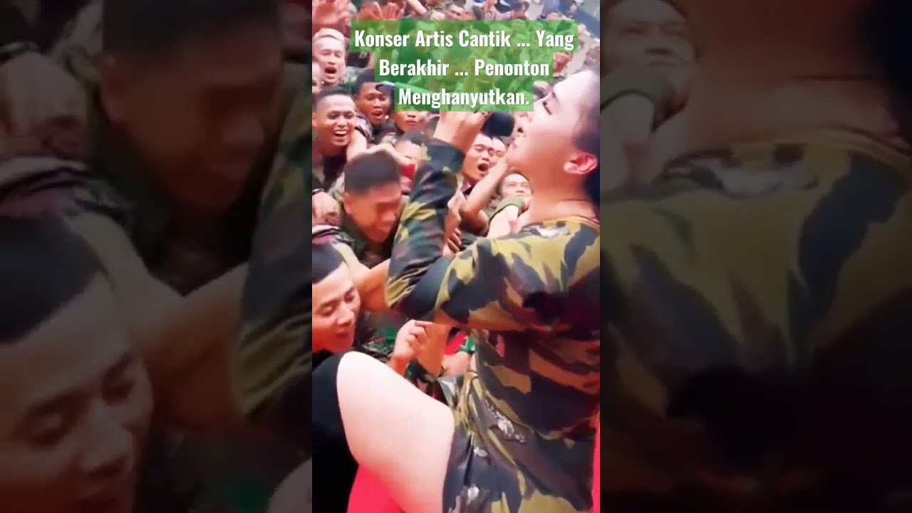 Konser Artis Cantik ... Yang Berakhir ... Penonton Menghanyutkan.    #shorts