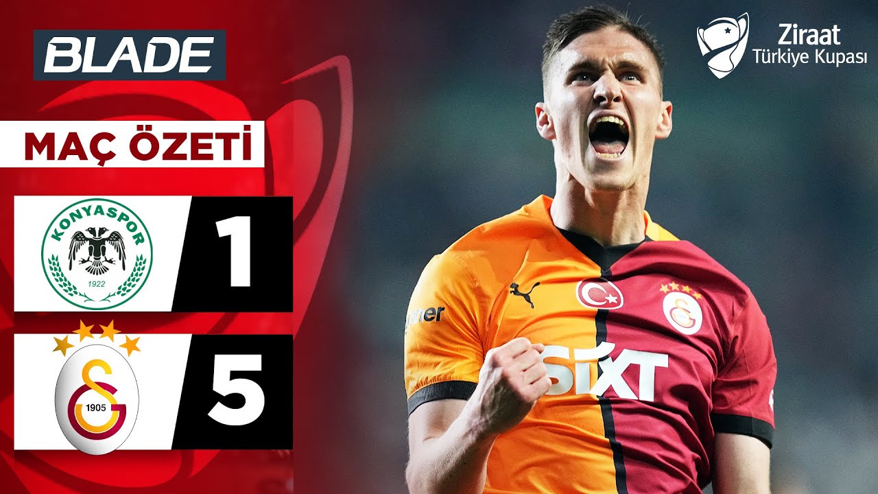 Konyaspor 1-5 Galatasaray | MAÇ ÖZETİ | Ziraat Türkiye Kupası Yarı Final Maçı