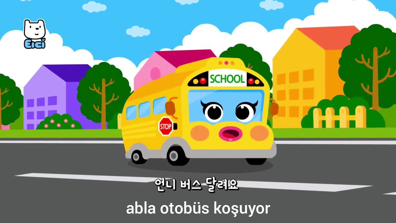 Kore Çocuk Şarkısı Aile Otobüsü | Türkçe Altyazılı | 버스 가족