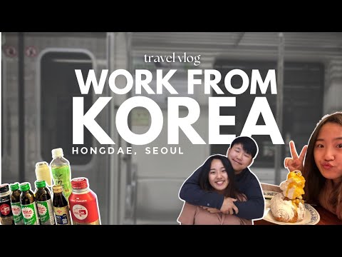 Korea Vlog | Things to do near Hongdae: cute cafes, street food, convenience store, Shilla Stay Mapo