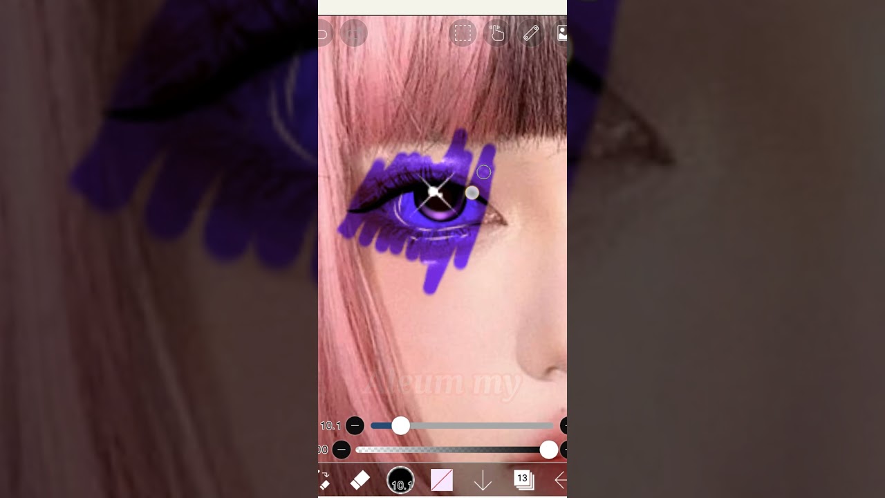 Korean Girl Smudge Neon Edit||Part 1