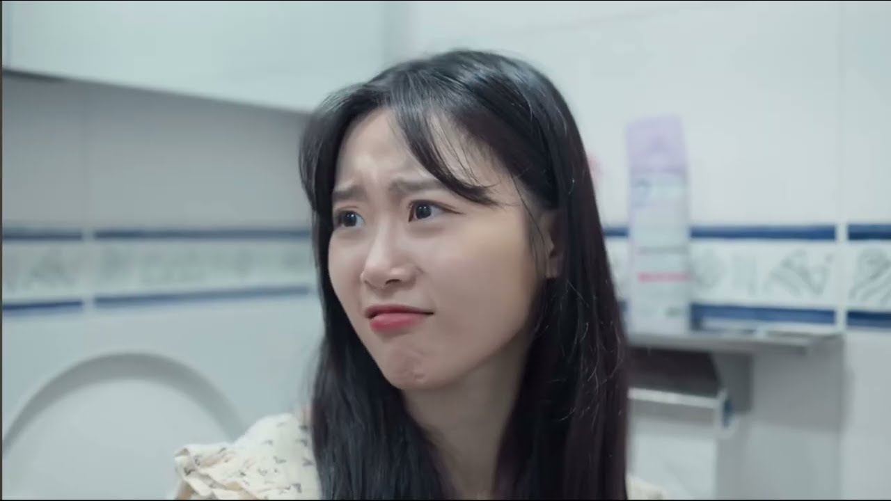 Korean lady smelly bubbleguts diarrhea in bathroom