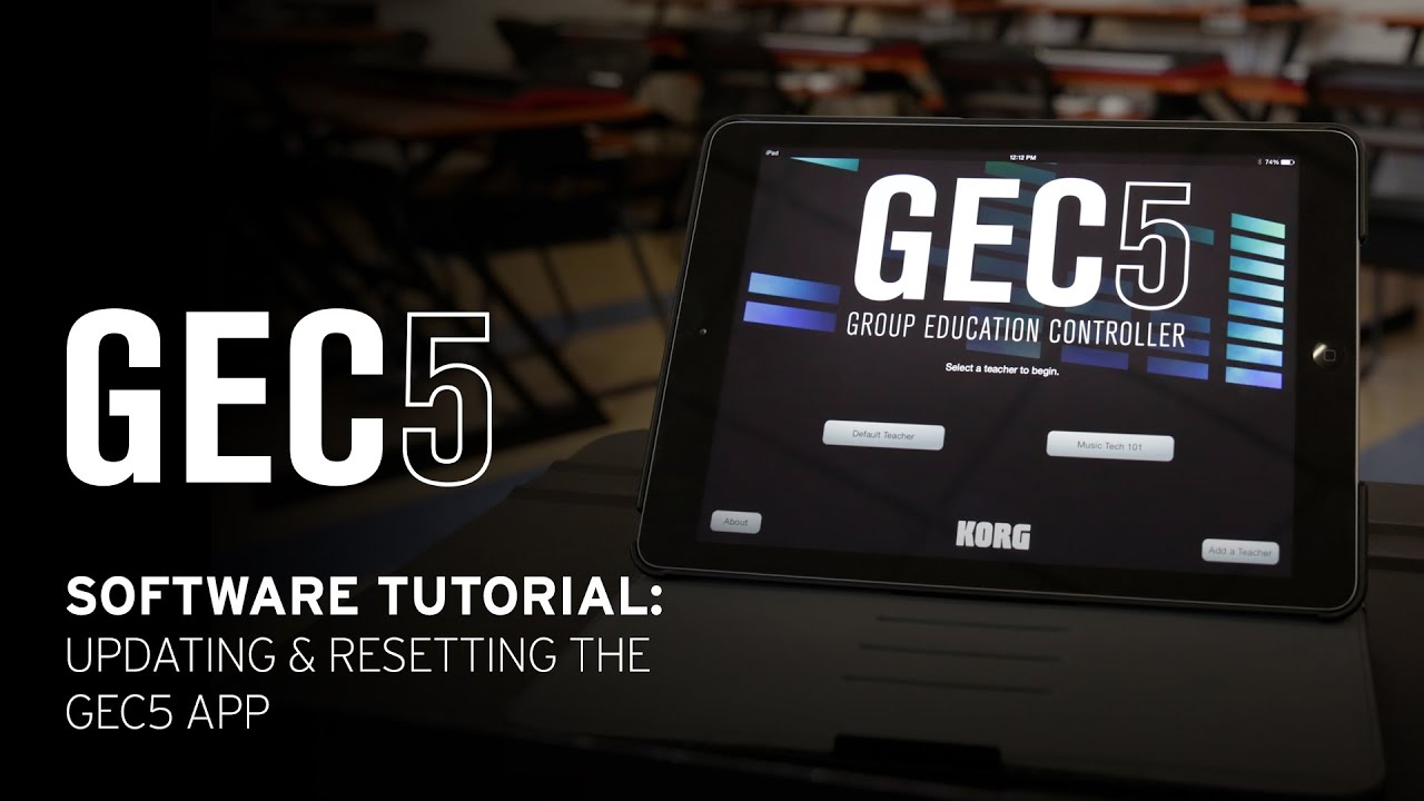 Korg GEC5 Software Tutorial – Updating and Resetting the GEC5 App