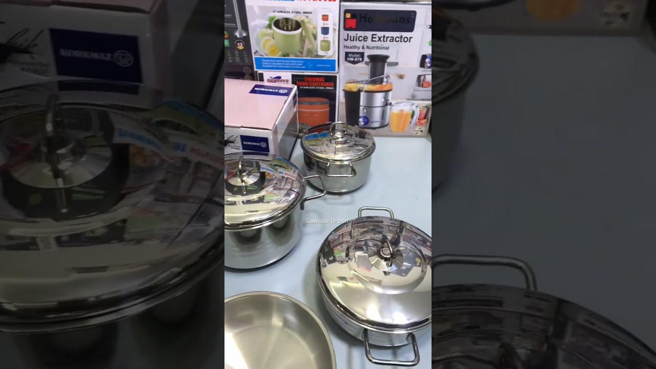 Korkmaz 9 Pieces Cookware Set Kitchen Cooking  #cooking #cookwareset #stainlesssteel #korkmaz
