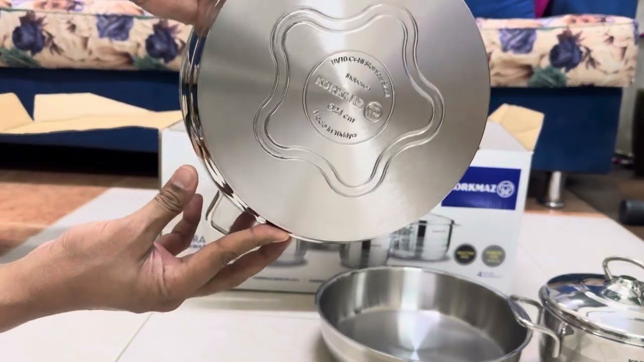 Korkmaz Turkey Astra Stainless Steel cookware set
