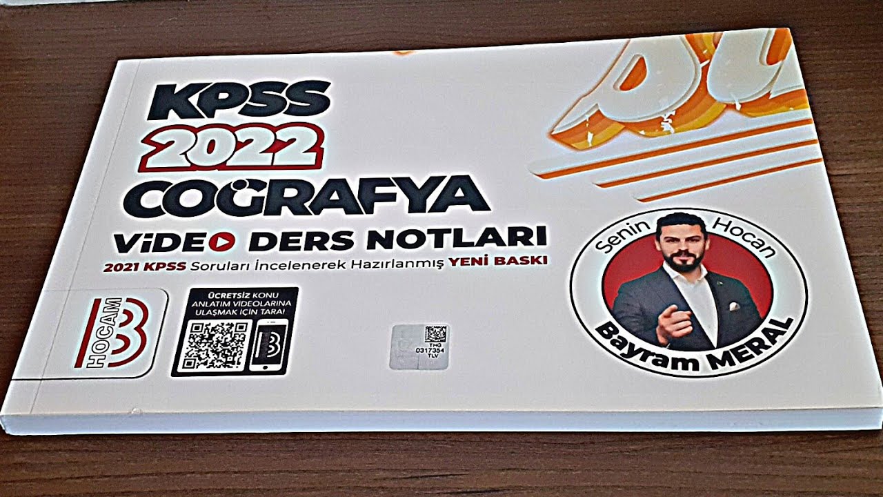 KPSS 2022 Benim Hocam Yayınları Coğrafya Video Ders Notları