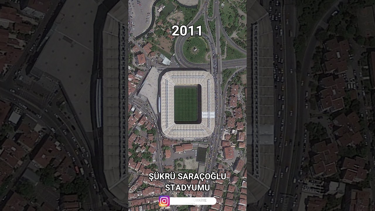 Şükrü Saraçoğlu Stadyumu 1946-2024 Time-lapse #fenerbahçe #şükrüsaraçoğlu