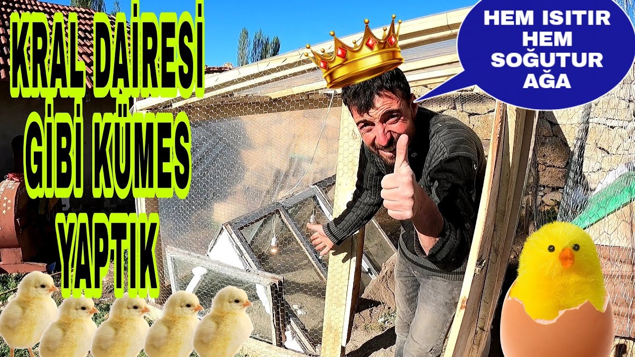KRAL DAİRESİ GİBİ KÜMES YAPTIK!!BILDIRCINLARA ISITMALI KÜMES