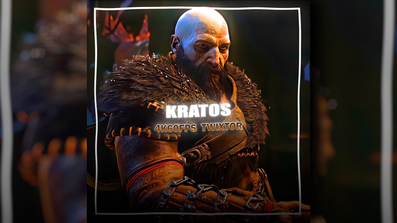 KRATOS | GOD OF WAR RAGNAROK | 4K60FPS TWIXTOR | FREE CLIPS