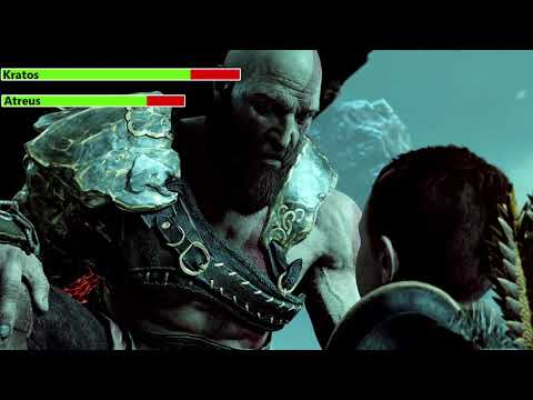 Kratos vs. Baldur (Second Fight) with healthbars