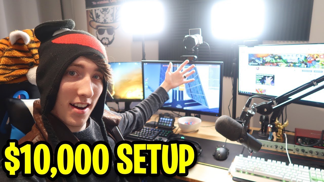 KreekCraft's $10,000+ ROBLOX JAILBREAK SETUP! (Best Streaming & Gaming Setup 2019)