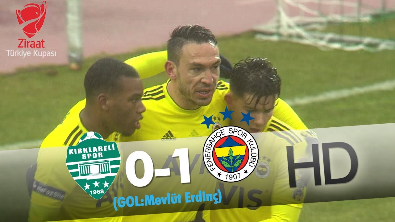 Kırklarelispor: 0 - Fenerbahçe: 1 | Gol: Mevlüt Erdinç