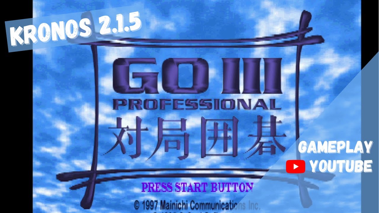 Kronos 2.1.5 - Go III Professional - Taikyoku Igo (Japan) (Gameplay) (Sega Saturn Emulator)
