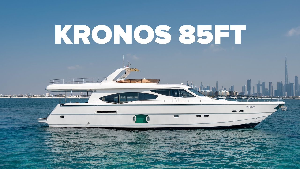 Kronos 85 Foot Yacht | Luxury Yacht Rental in Dubai