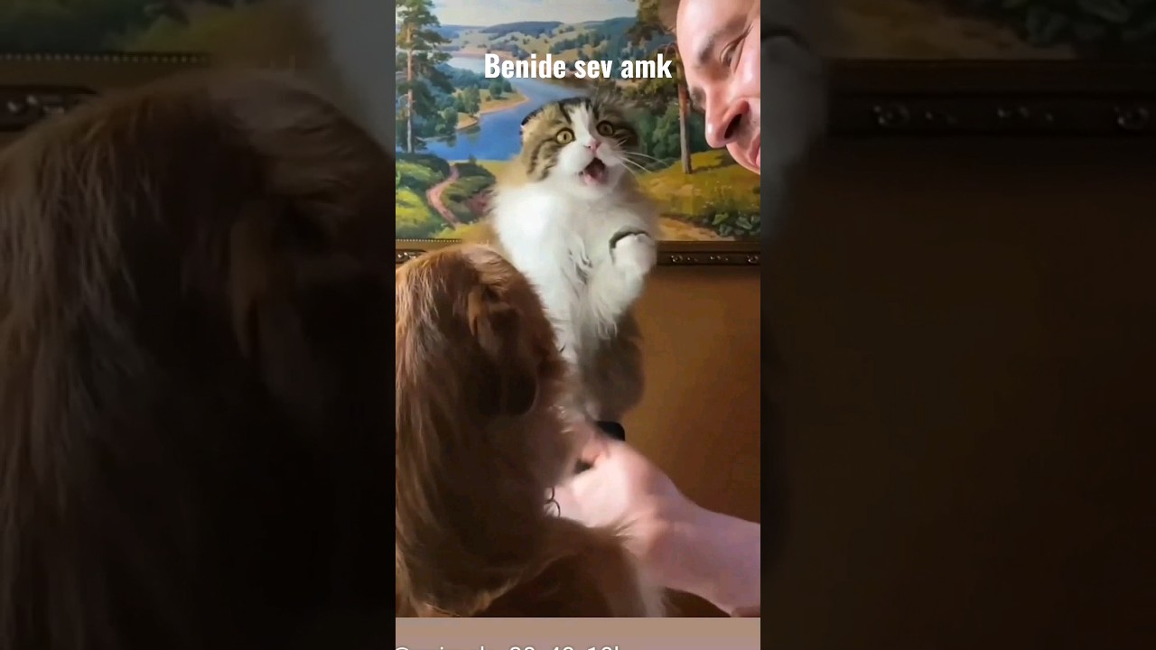 kıskanç öfke 🦁#shorts#kedi#catlovers#pisipisi#miyav#youtubeshorts#kıskanç#komik#animals#hayvansever