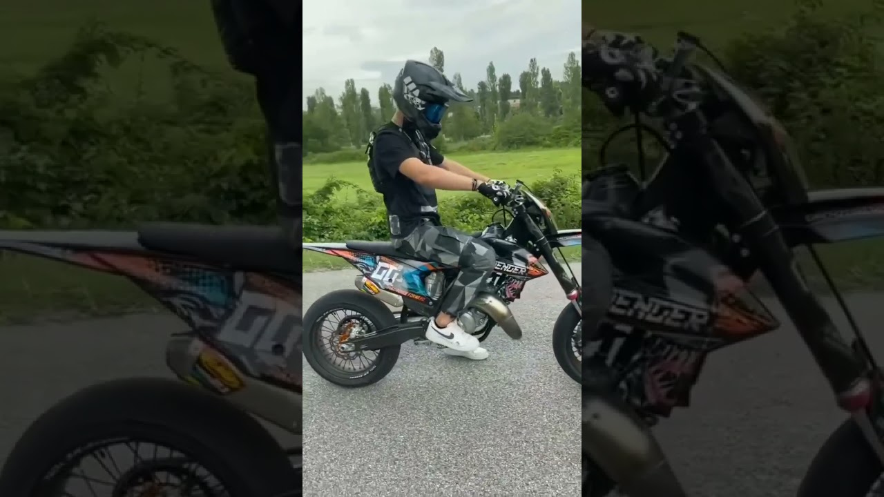 KTM NIH BOSS, SENGGOL DONG 🤣 #SUPERMOTO #KTM #KLX #WHEELIE #shorts