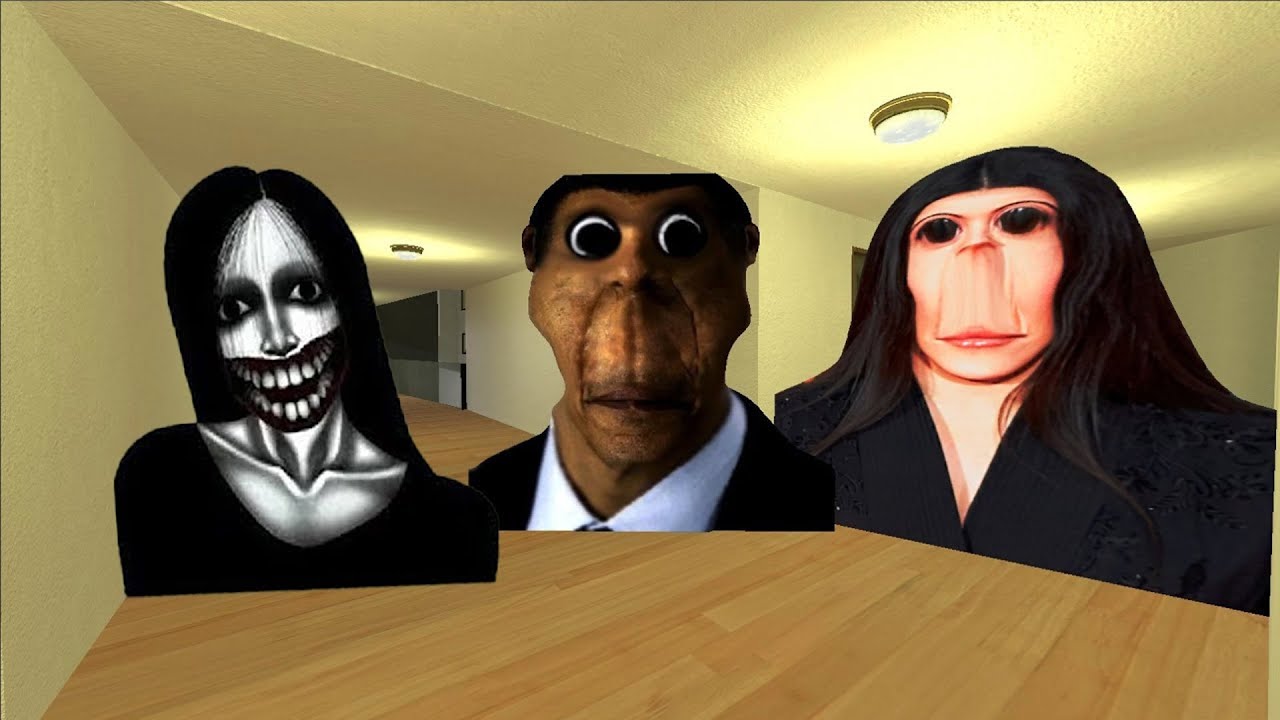 Kuchisake Onna, Obunga And Rosalia Bizcochito Nextbot Garry's Mod!