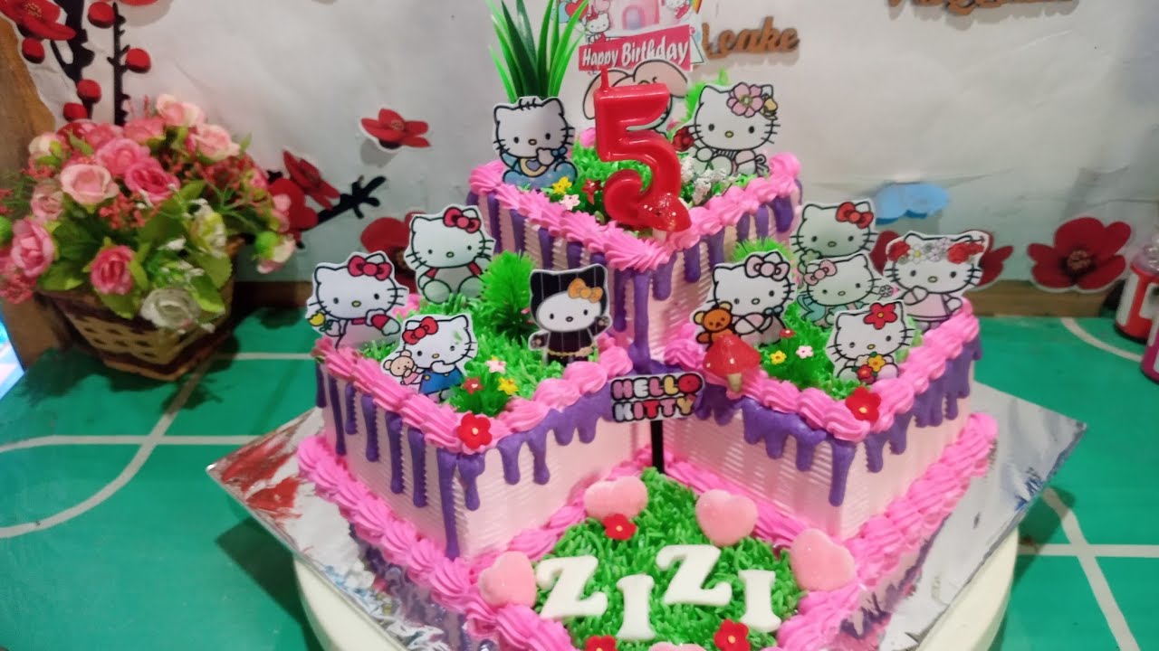 Kue Ulang tahun anak perempuan kekinian | kue ultah hello kitty
