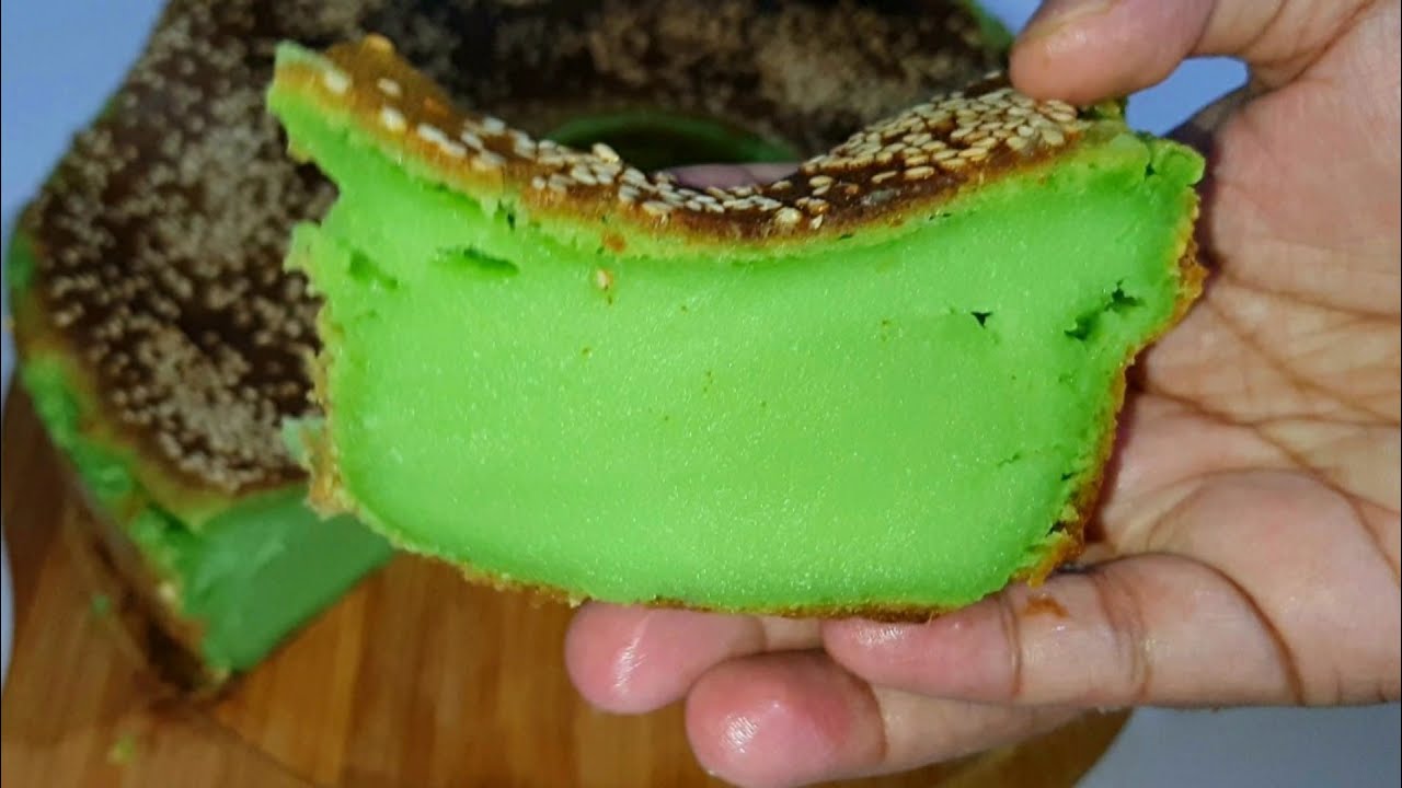 Kuih Bakar Pandan Sangat Lembut Wangi & Cukup Berlemak | Bingka Pandan Sukatan Cawan