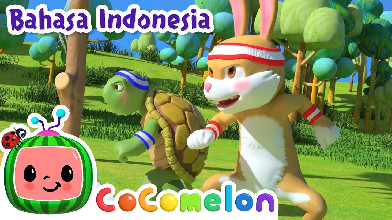 Kura-kura dan Kelinci | CoComelon Bahasa Indonesia - Lagu Anak Anak