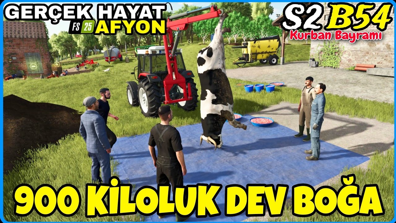 KURBAN BAYRAMI❗️🐂  KURBAN ORTAKLIĞINA BİR KİŞİ DAHA GİRİNCE BOĞA ALDIK❗️FS25 GERÇEK HAYAT AFYON