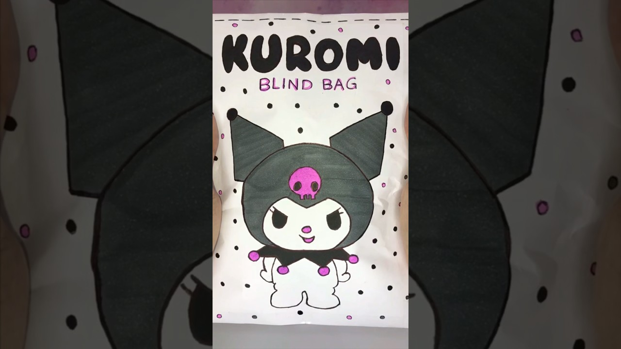 Kuromi Blind Bag ! #unboxing #blindbag #papercraft #satisfying #sanrio #papersquishy #diycraft