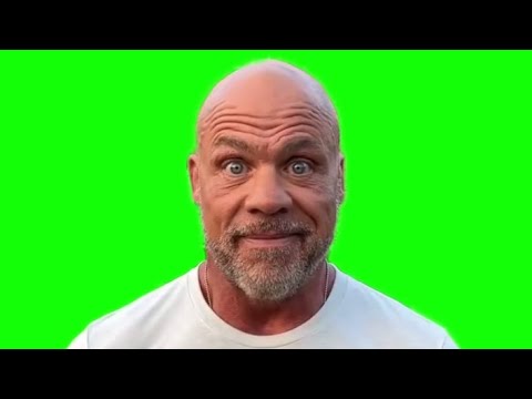 Kurt Angle staring meme green screen