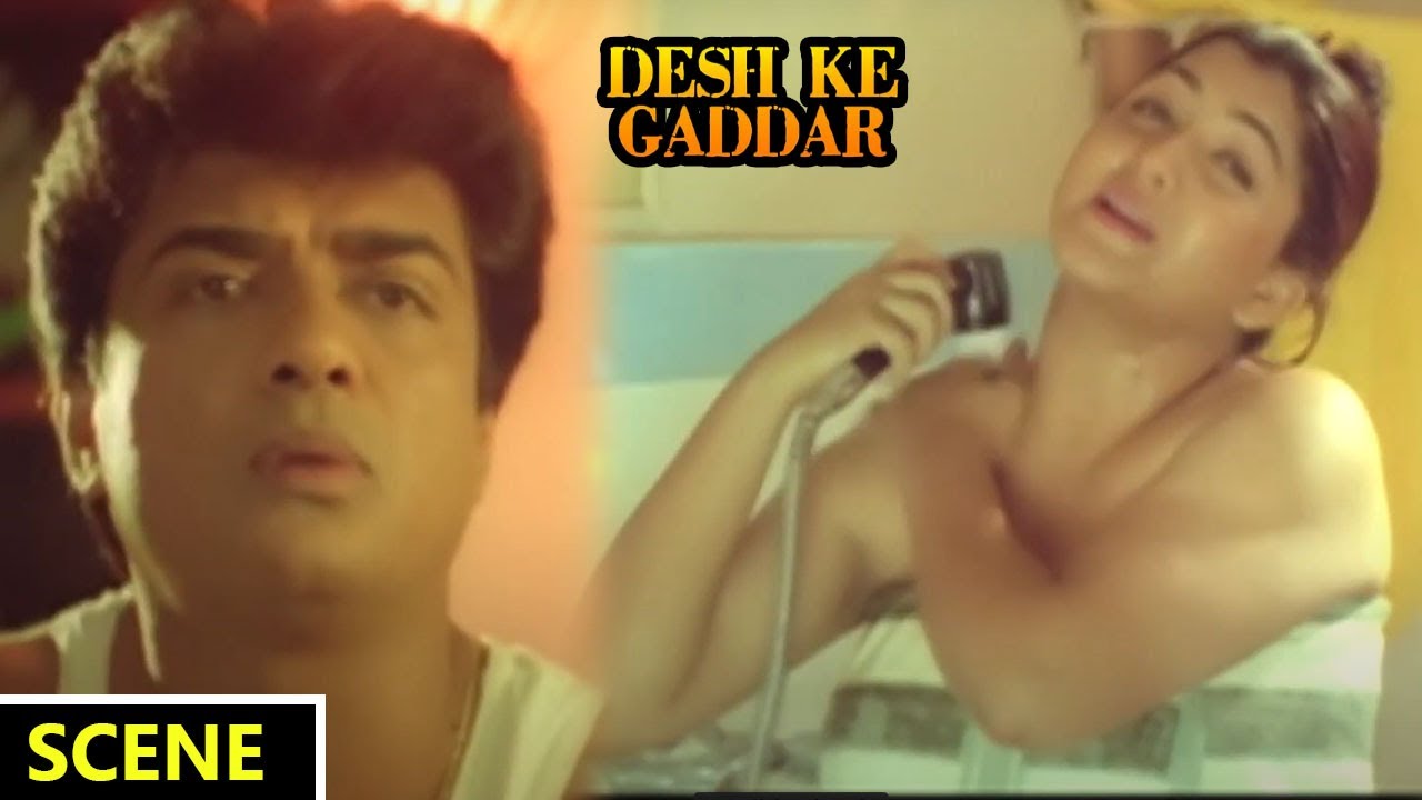 Kushboo & Raveendran Best Love Scene || Desh Ke Gaddar Movie Scenes || Indraja || Eagle Hindi Movies