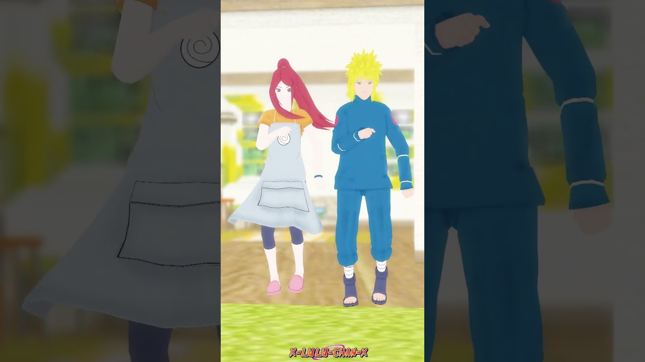 Kushina and Minato-Bubble Bee #kushinauzumaki #minatonamikaze #naruto #dance #mmdNaruto