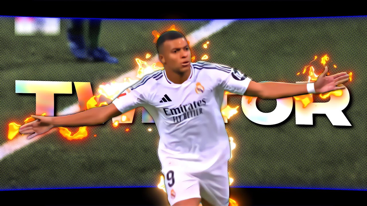 Kylian Mbappé (Real Madrid) Twixtor Clips 4K + CC