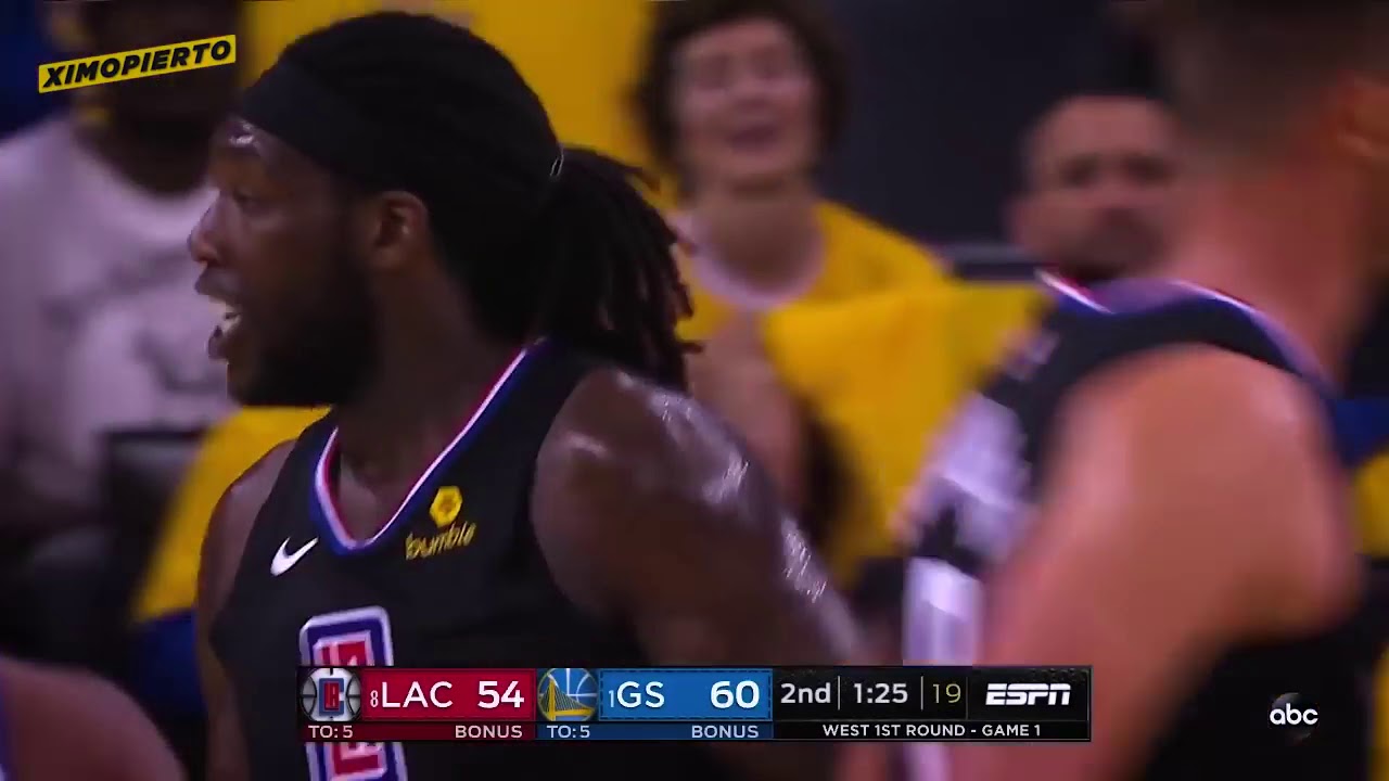 La Clippers vs Golden state  Warriors Game 1 - 2019 Nba playoffs