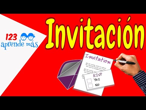 La INVITACIÓN para niños de primaria.  ✔️