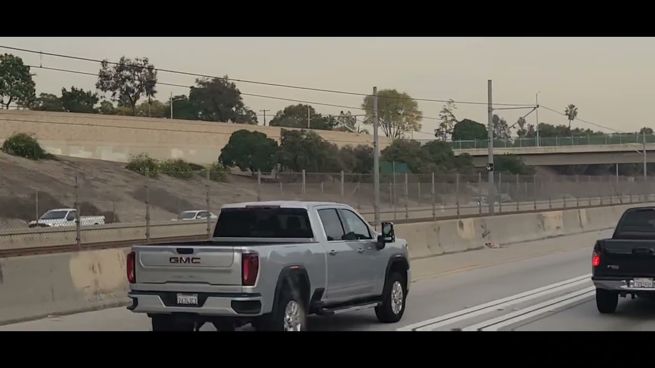 L.A Metro Rail C line(ex green line) along the 105 freeway. 01/14/22