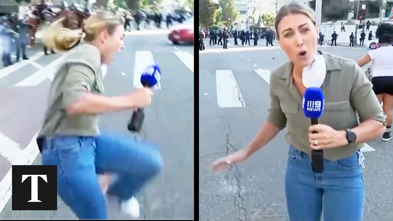 LA Protests: TV Journalist Shot With Police Rubber Bullet
